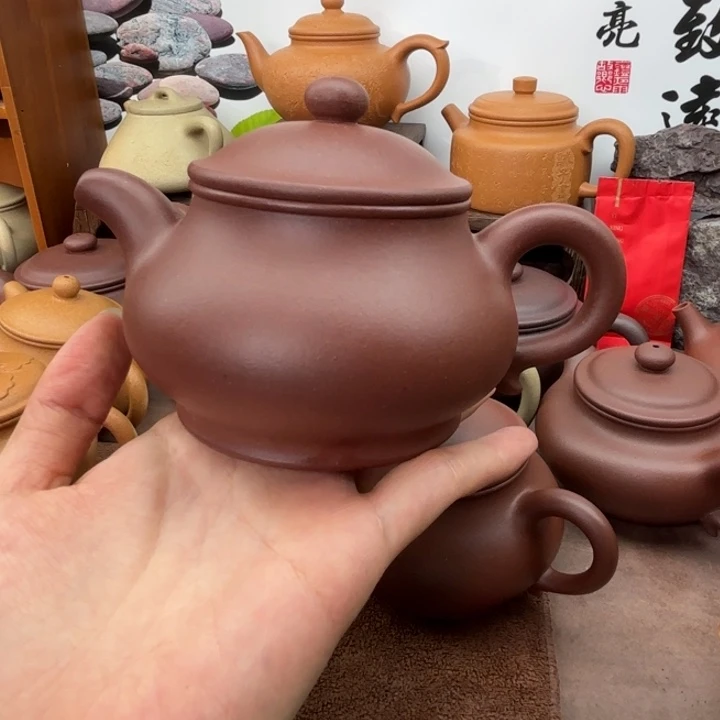 风****茶壶紫砂黄龙山  紫泥  矮潘     微瑕  270