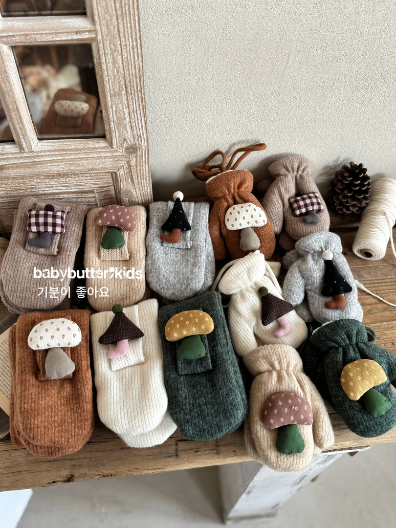 儿童秋冬手套围巾布艺材质超柔软可围巾可手套