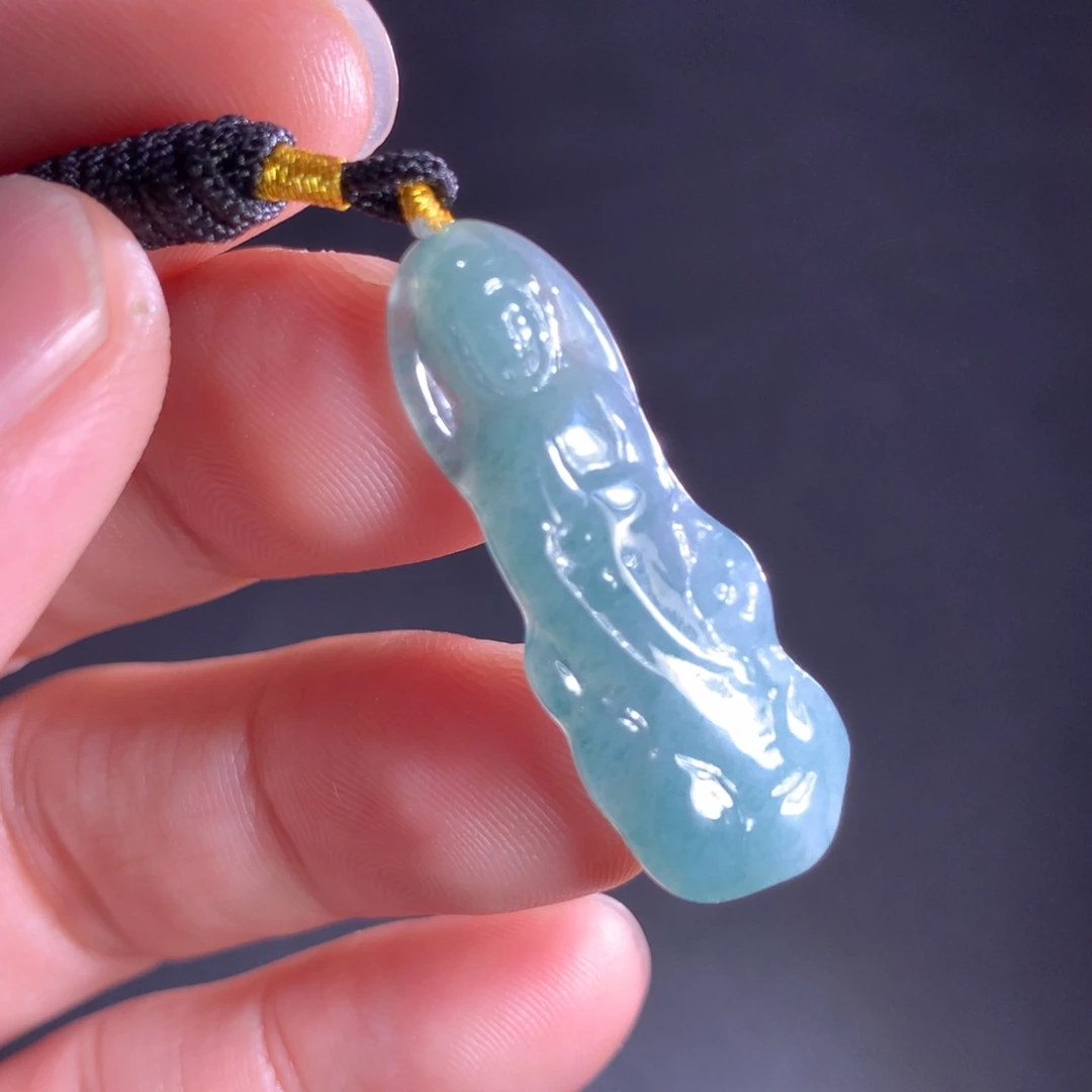 翡翠未镶嵌颈饰天然A货翡翠时尚气质女款吊坠挂坠