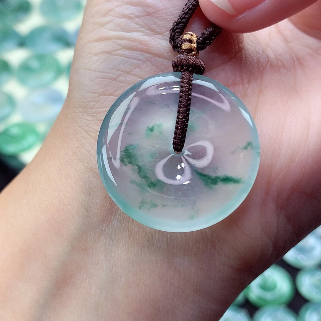 翡翠颈饰未镶嵌63尺寸30.6-5.6