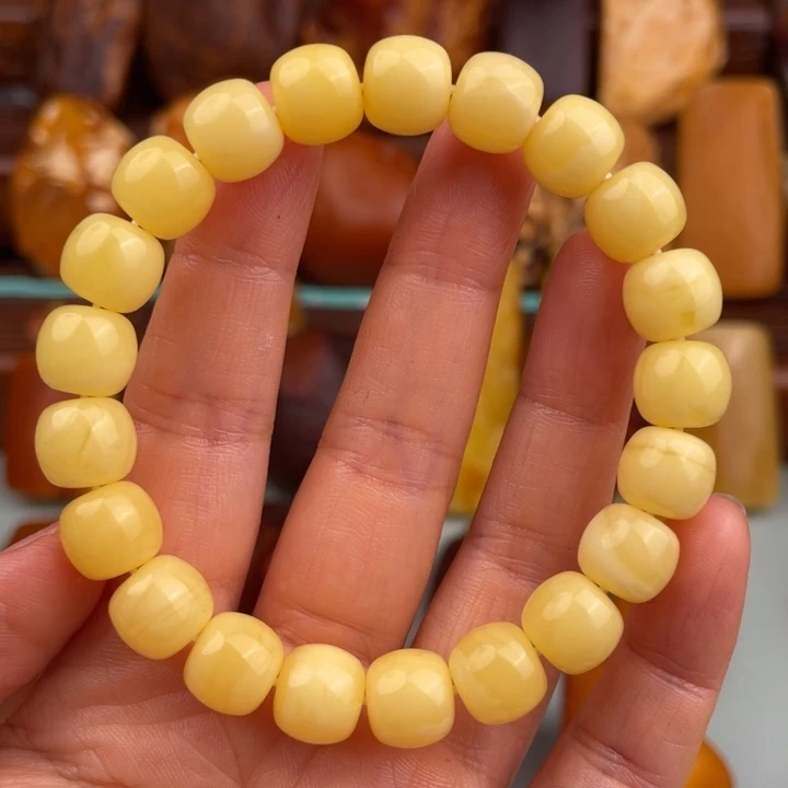 定制琥珀未镶嵌蜜蜡手串