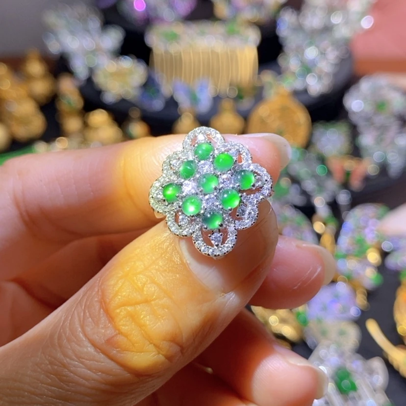 【闪购商品】银S925镶嵌挂件翡翠