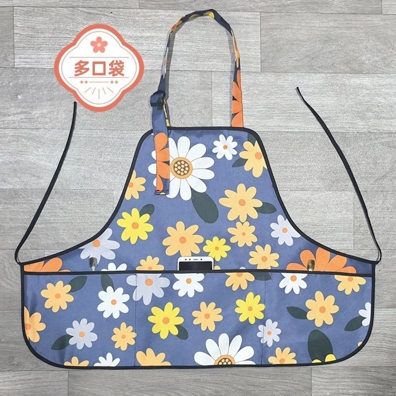 2025新款小个子围裙防水防油女厨房做饭男餐饮饭店摆摊围腰工作服