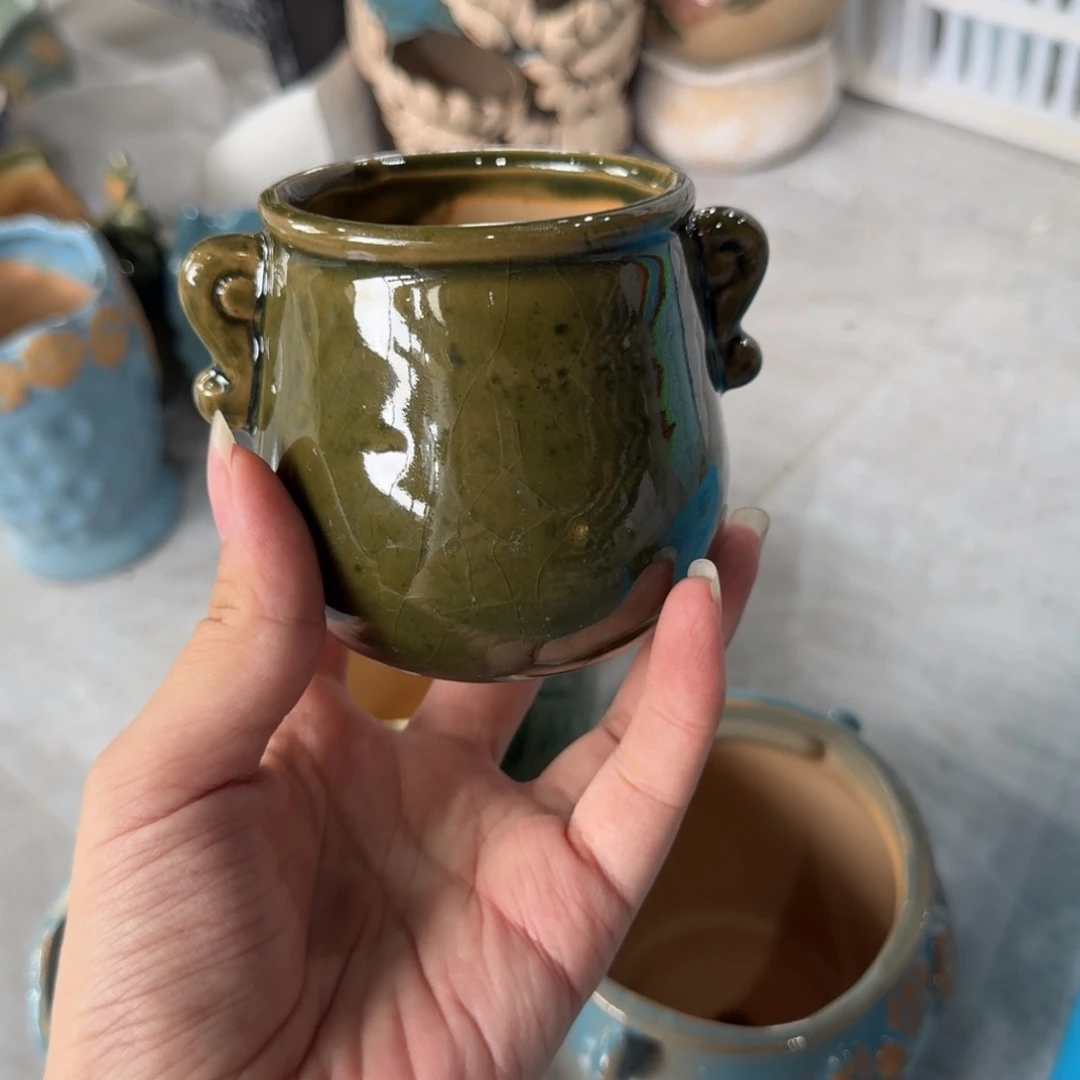 紫砂花盆粗陶粗陶