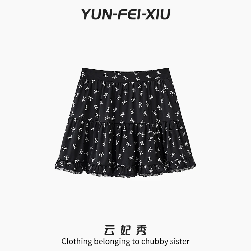 云妃秀大码女装半身裙时尚休闲气质减龄显瘦简约洋气日常夏25139