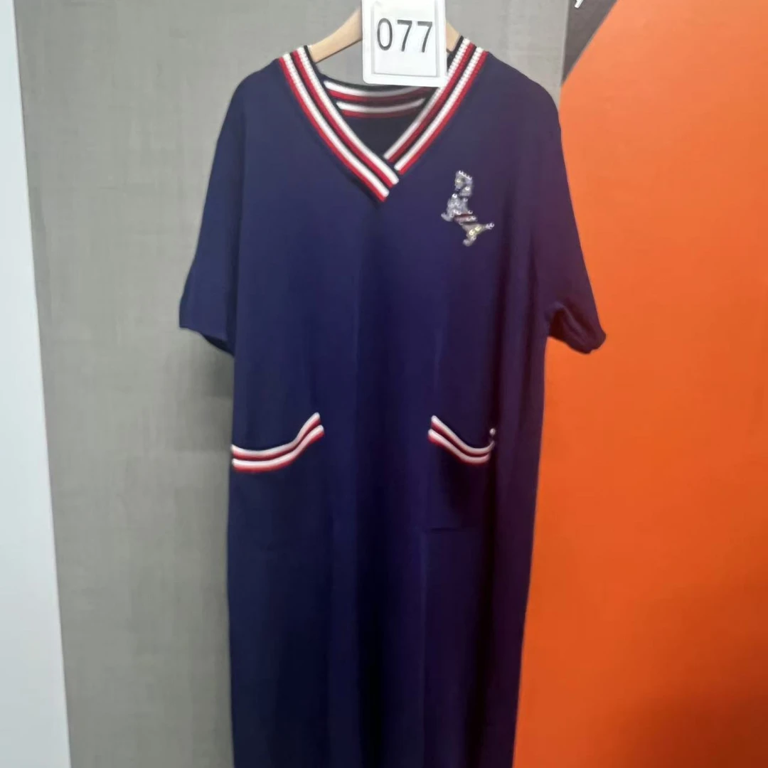 （077）湾湾奢品贵妇既视感显廋舒适时尚百搭连衣裙春夏款