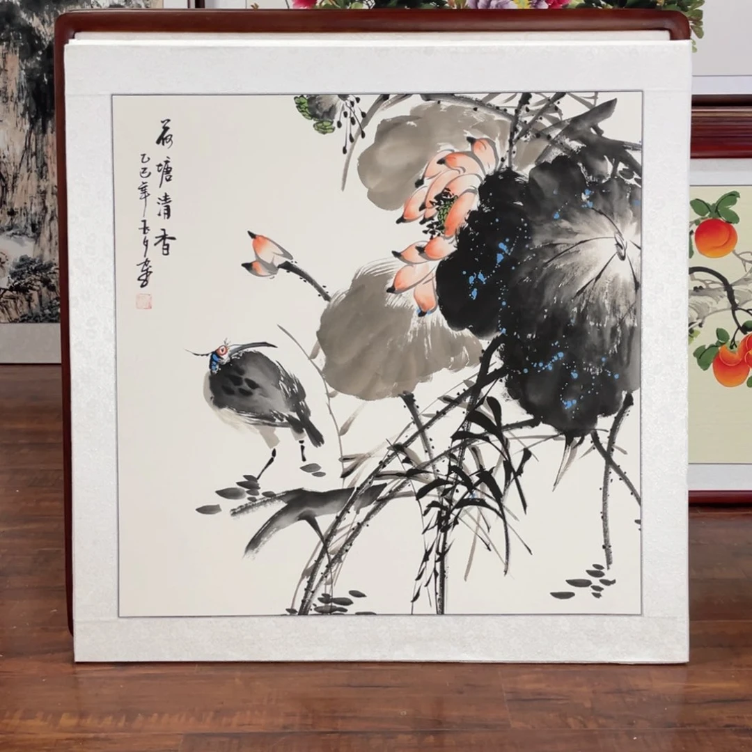 国画带框尺寸 83*83厘米