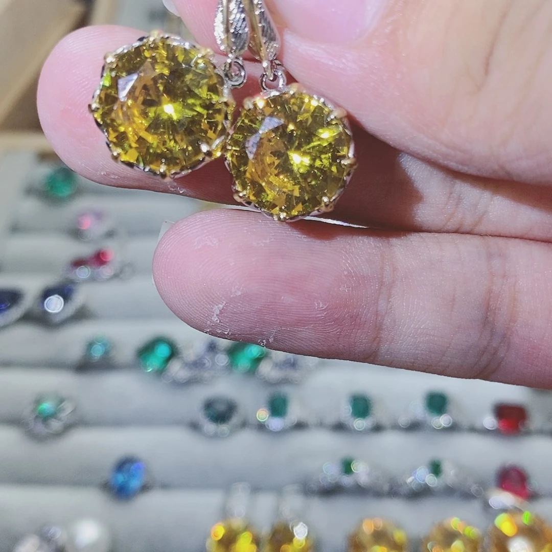 【闪购商品】水晶戒指银S925镶嵌