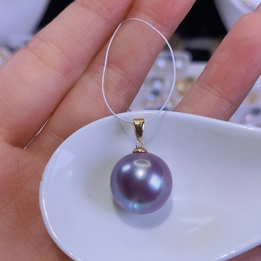 淡水珍珠18K金镶嵌颈饰?****?