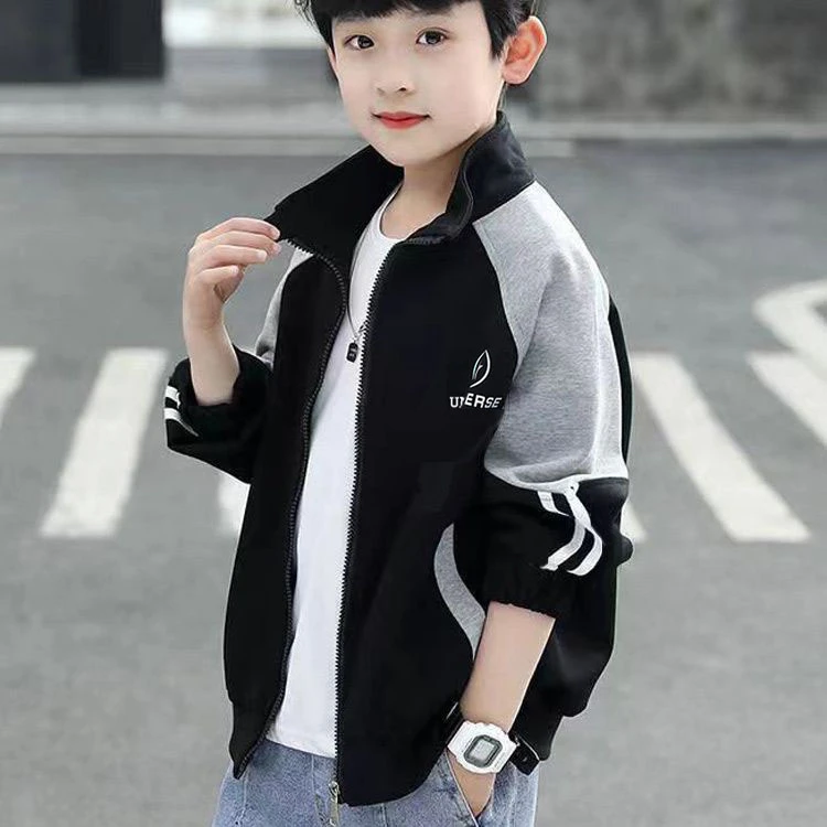 男童外套春秋款2025新款中大童男孩棒球服运动上衣儿童装洋气潮