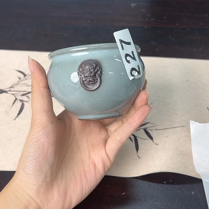 龙泉云间青瓷小米茶器