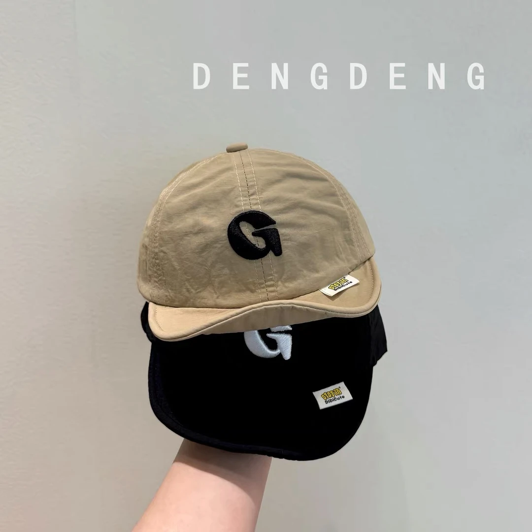 婴儿韩版速干软檐鸭舌帽春秋季宝宝薄款遮阳帽男女小童出游棒球帽