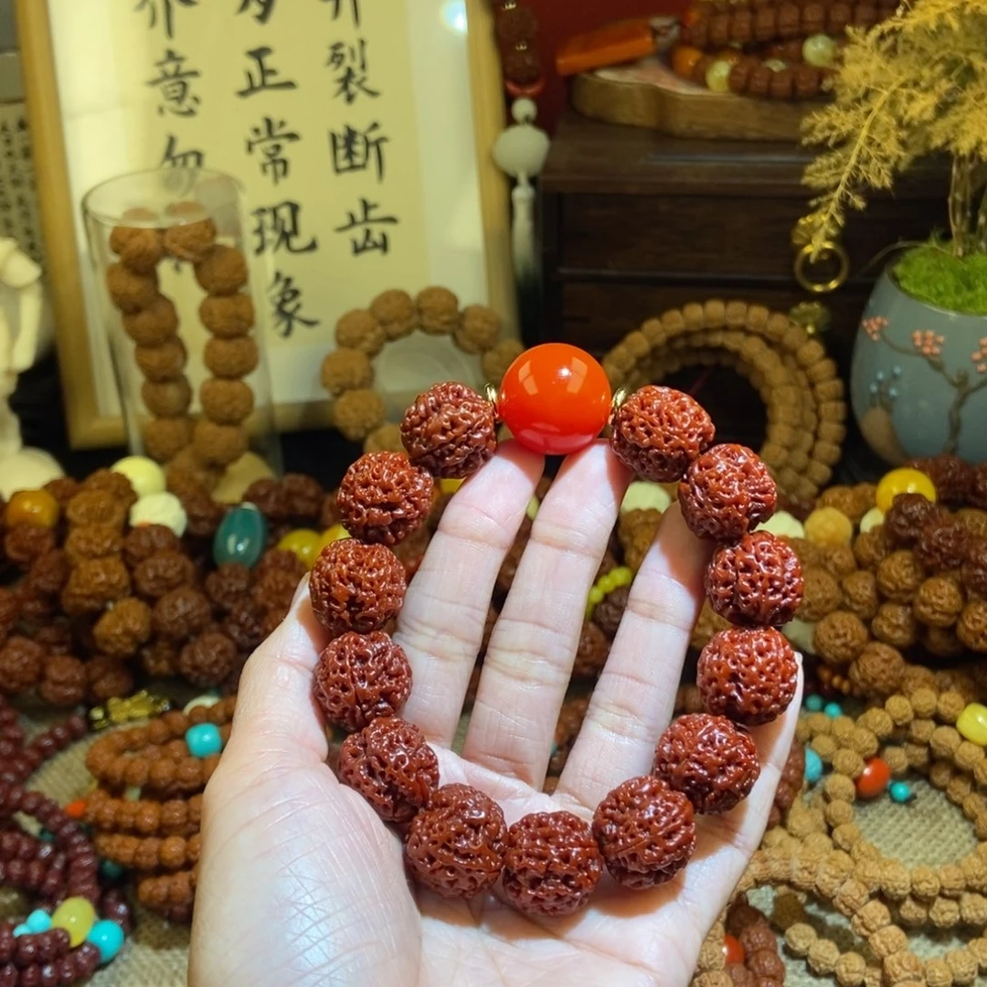 金刚菩提手串184玉化花蜜款