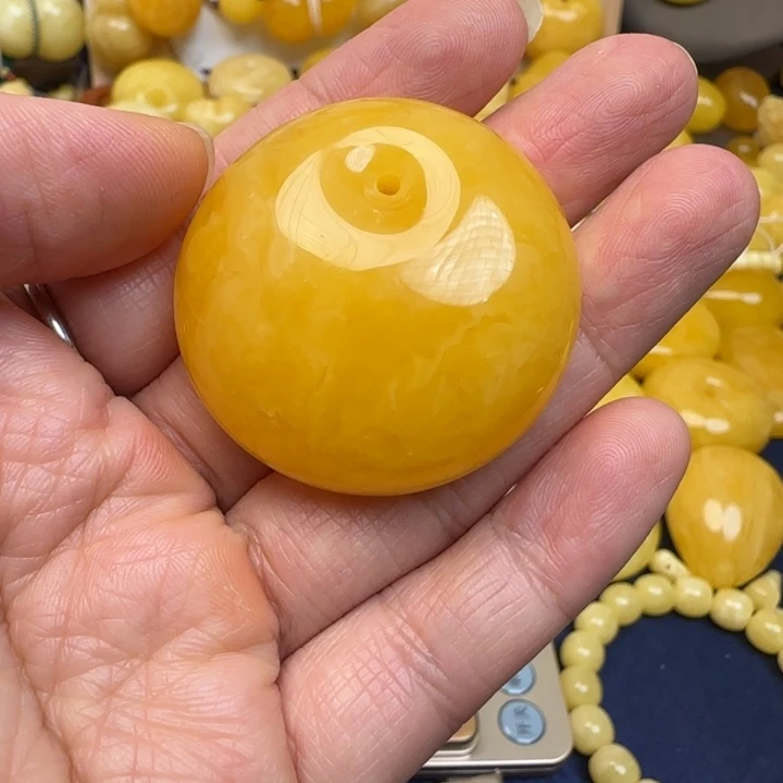 蜜蜡未镶嵌毛衣链天然蜜蜡