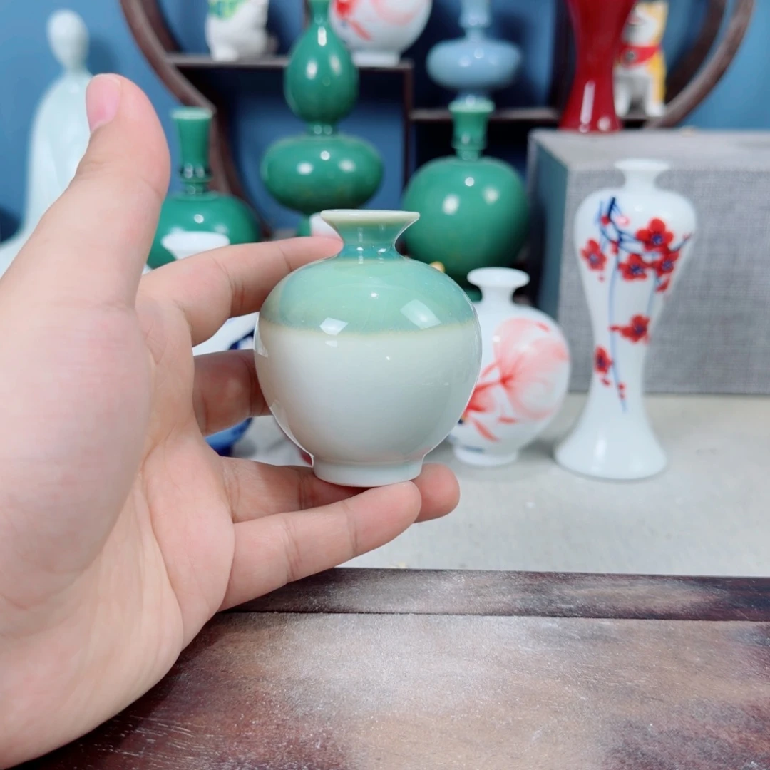 陶瓷手工小花器摆件