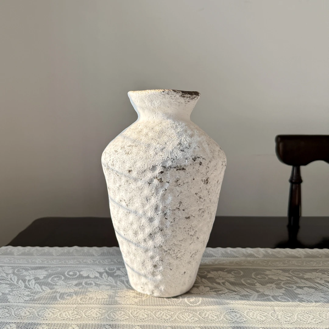落雪花瓶景德镇容器客厅卧室插花装饰斗柜玄关摆件欧式法式软装