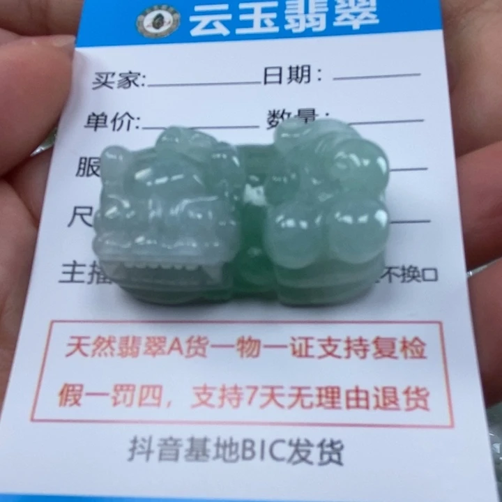 星***空颈饰未镶嵌翡翠多人貔貅