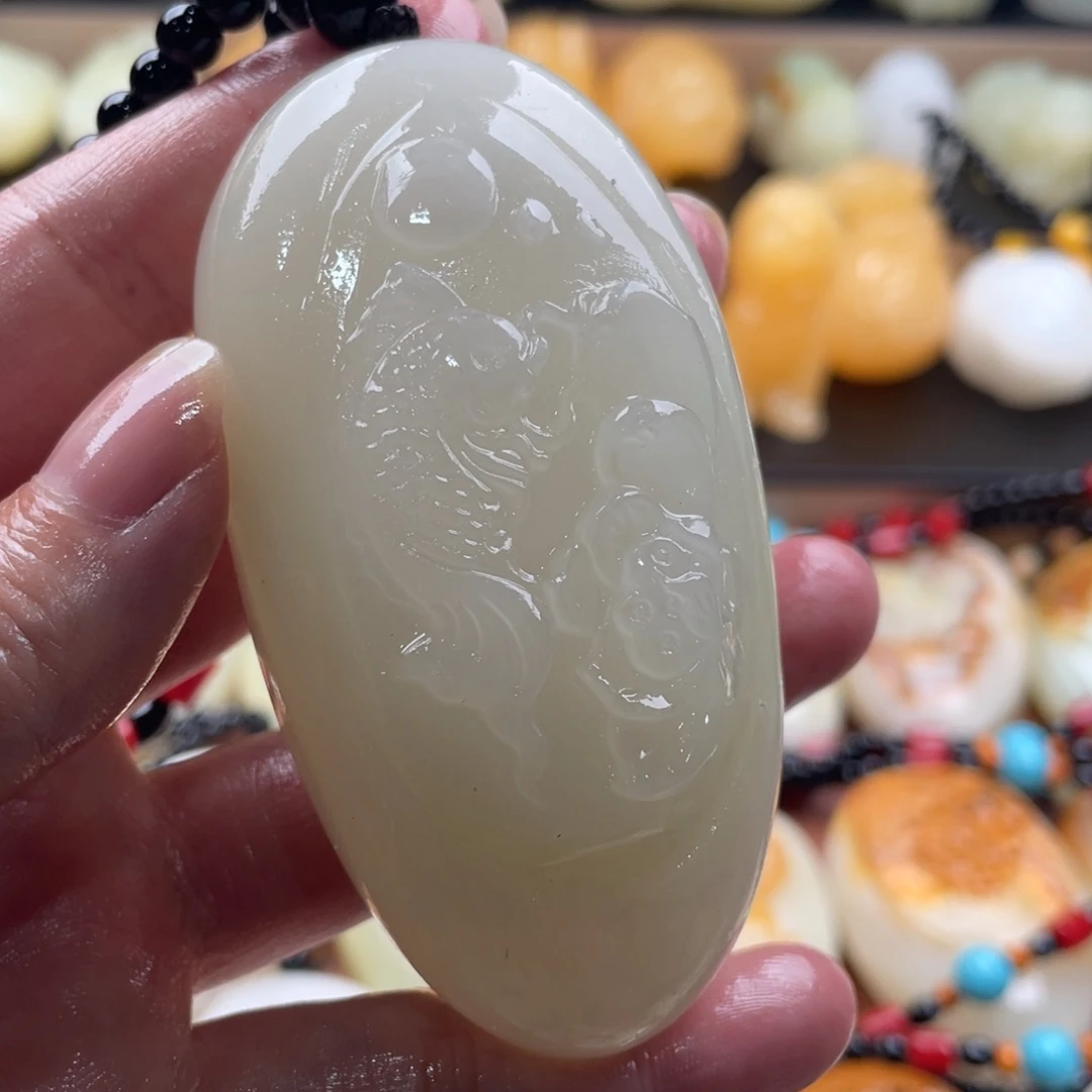 老***五石材天然古青石手把件