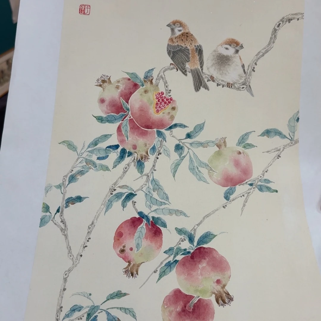 国画纯手绘花鸟山水作品