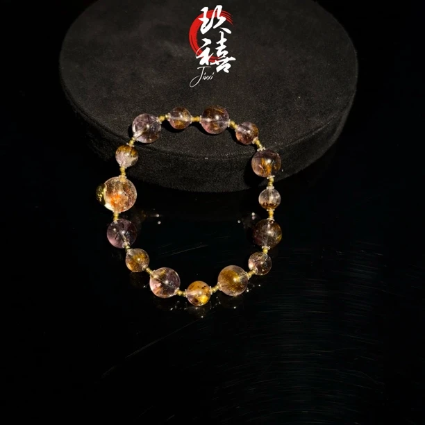 【二妹推荐】18k金高品紫钛锦鲤胶花单圈0719  B51408238多样性发一