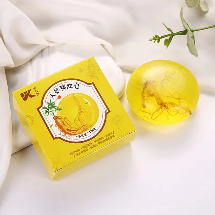 人参精油皂清洁手工皂洗脸洗澡沐浴去油面部清洁去油温和100克