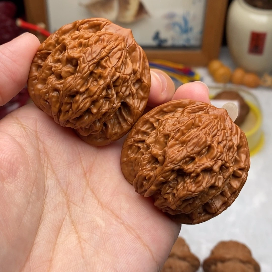 文玩核桃把件43麦虎