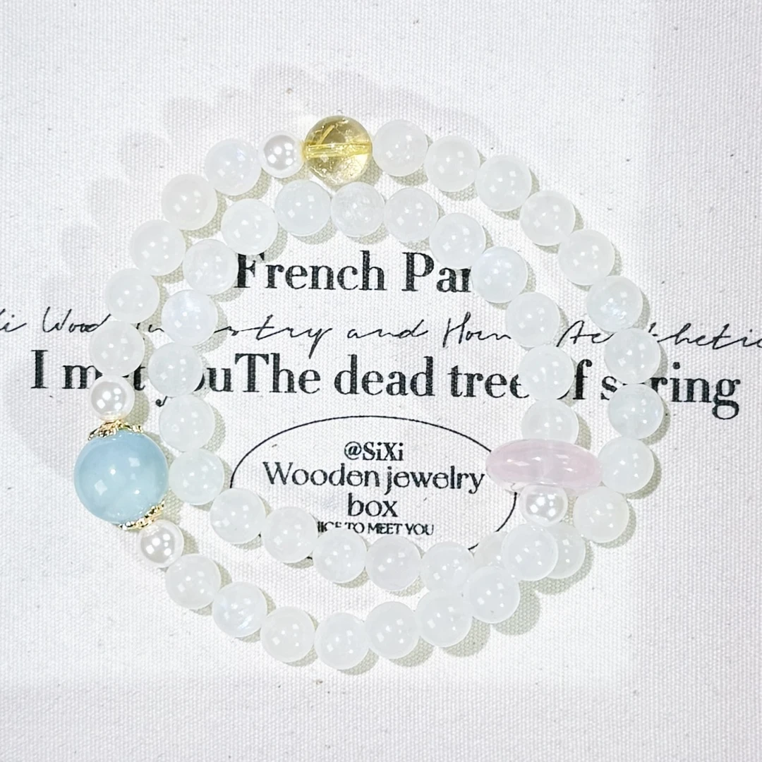 双圈蓝月光-手链