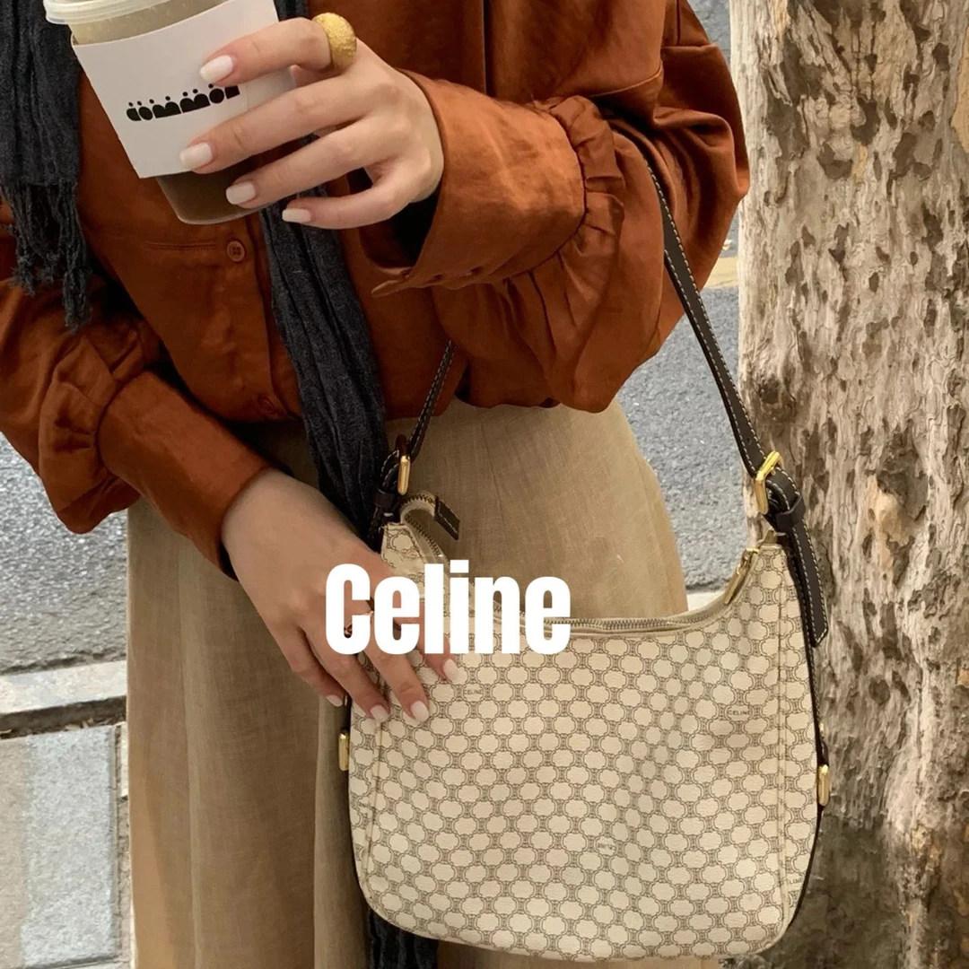 修复品618354/Celine /思琳白雪公主牛角包 配皮换新
