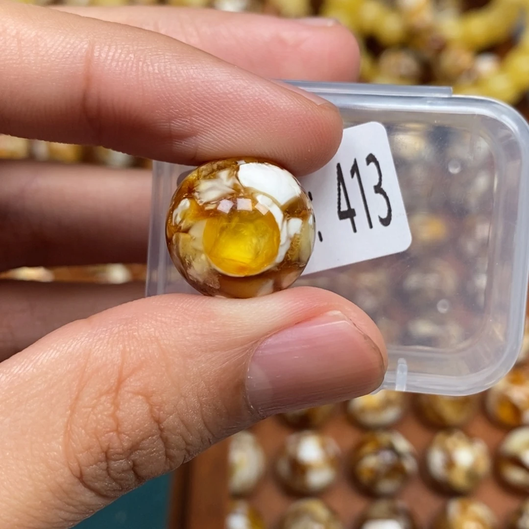 把件猴头核桃沁色圆珠老型413