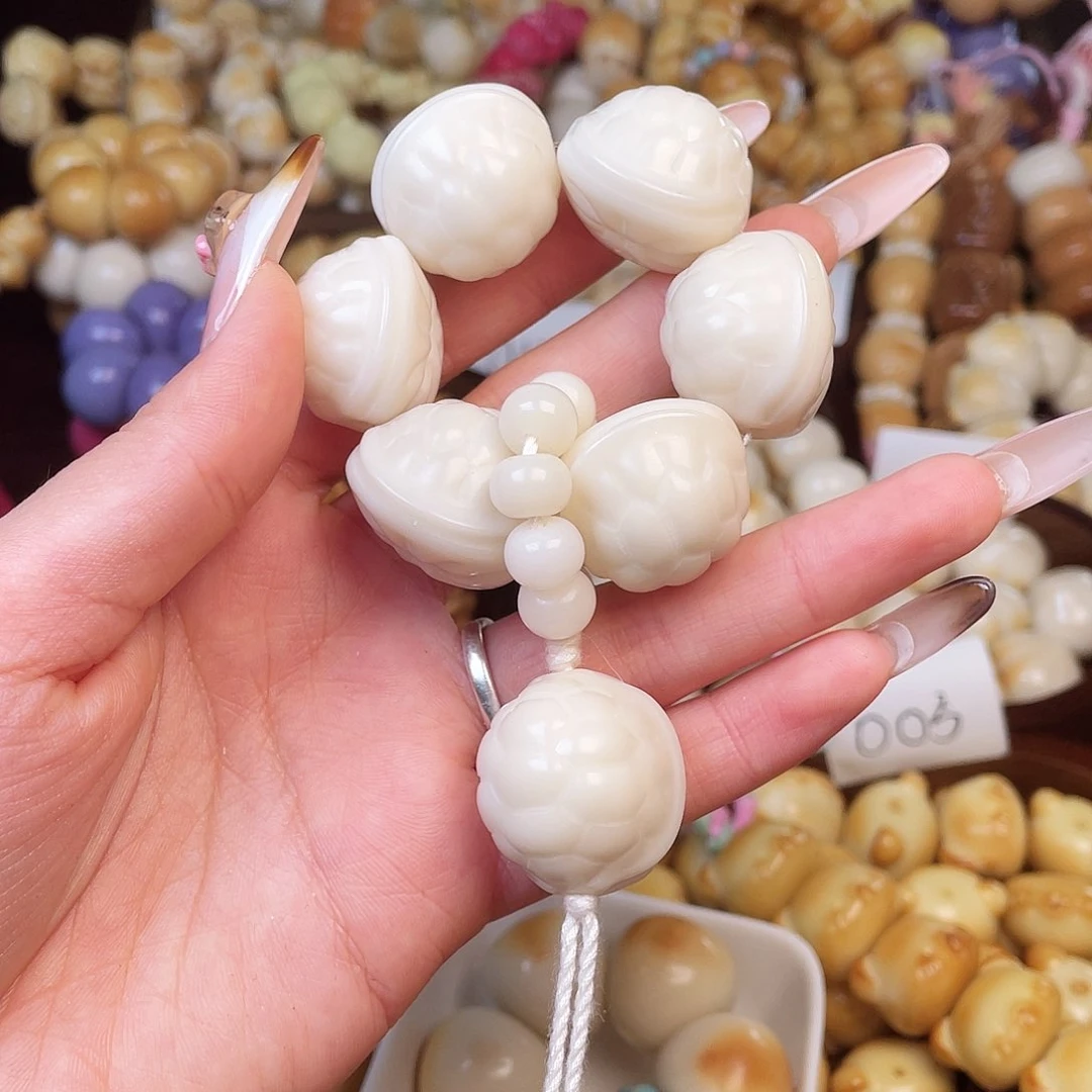 吊坠白玉菩提成品c