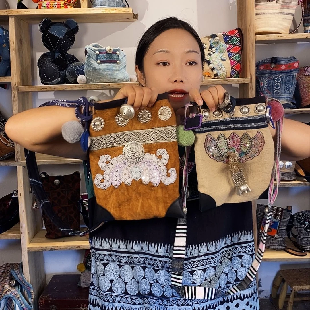 织绣手工制作工艺包包