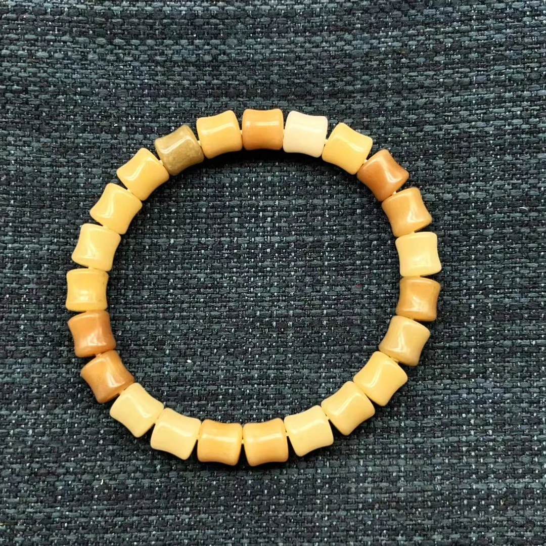 多宝珠竹节菩提单圈手串卡7*8无礼盒 1781