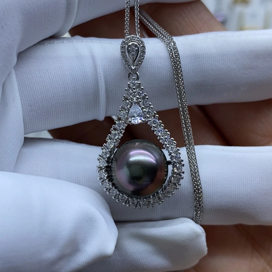 海水珍珠颈饰未镶嵌大溪地吊坠珍珠