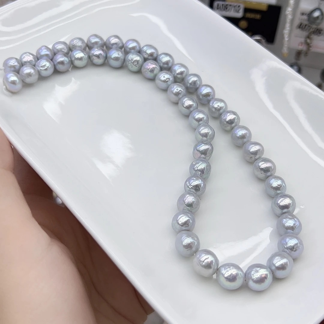 银S925镶嵌耳饰淡水珍珠