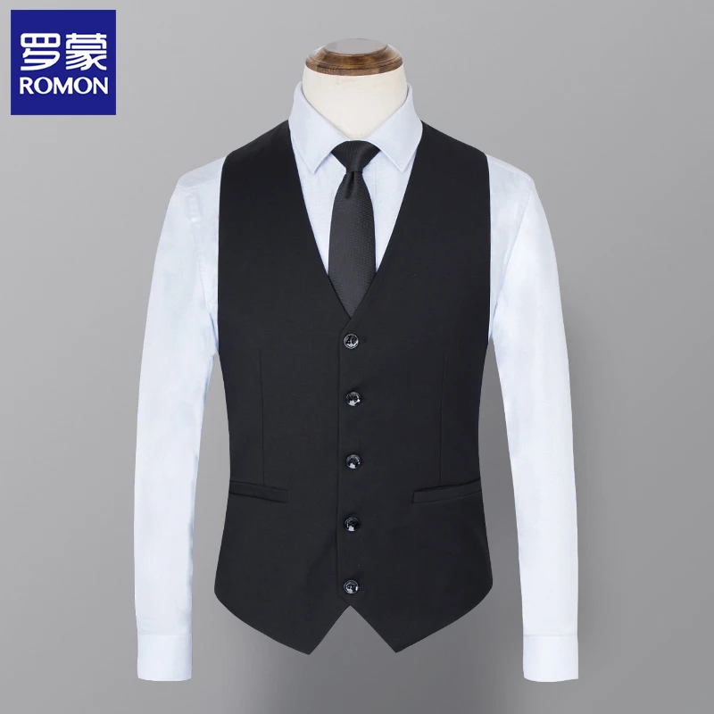 【西装马甲】罗蒙马甲西服搭配商务休闲新郎伴郎结婚婚礼男士内搭