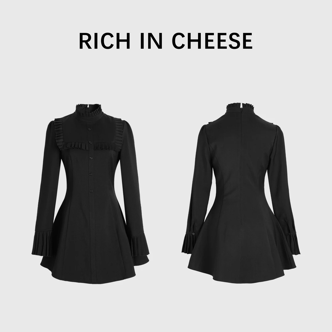 【清清】RICHINCHEESE 吉普赛少女 秋季收腰公主风连衣裙