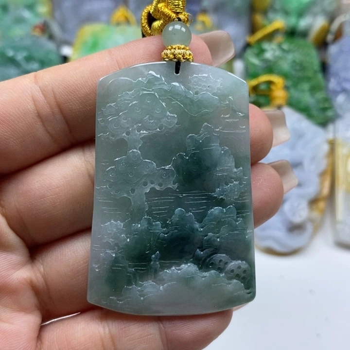 翡翠未镶嵌颈饰天然a货翡翠