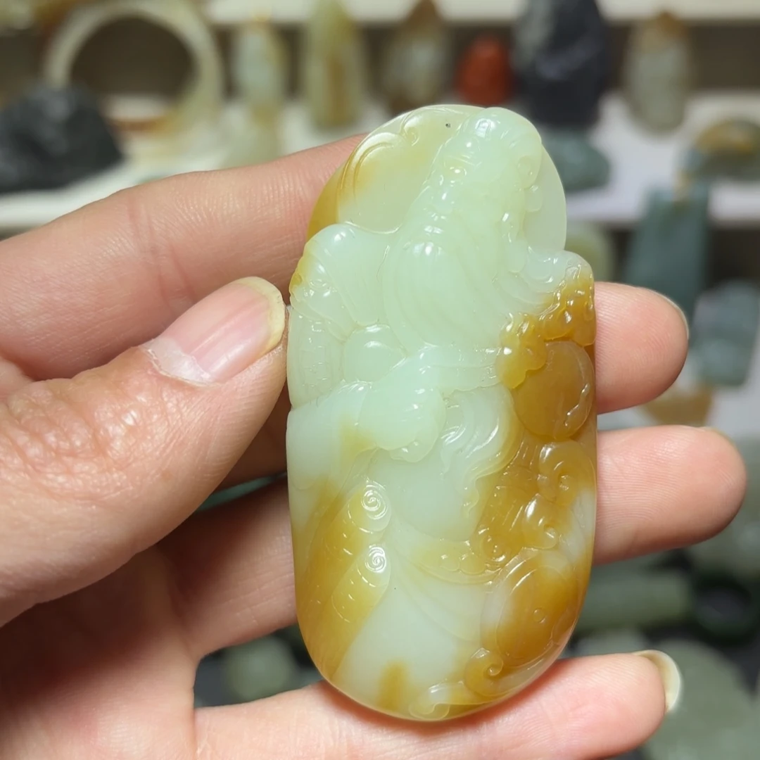 和田玉未镶嵌颈饰