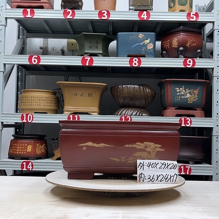 紫砂花盆紫砂花盆