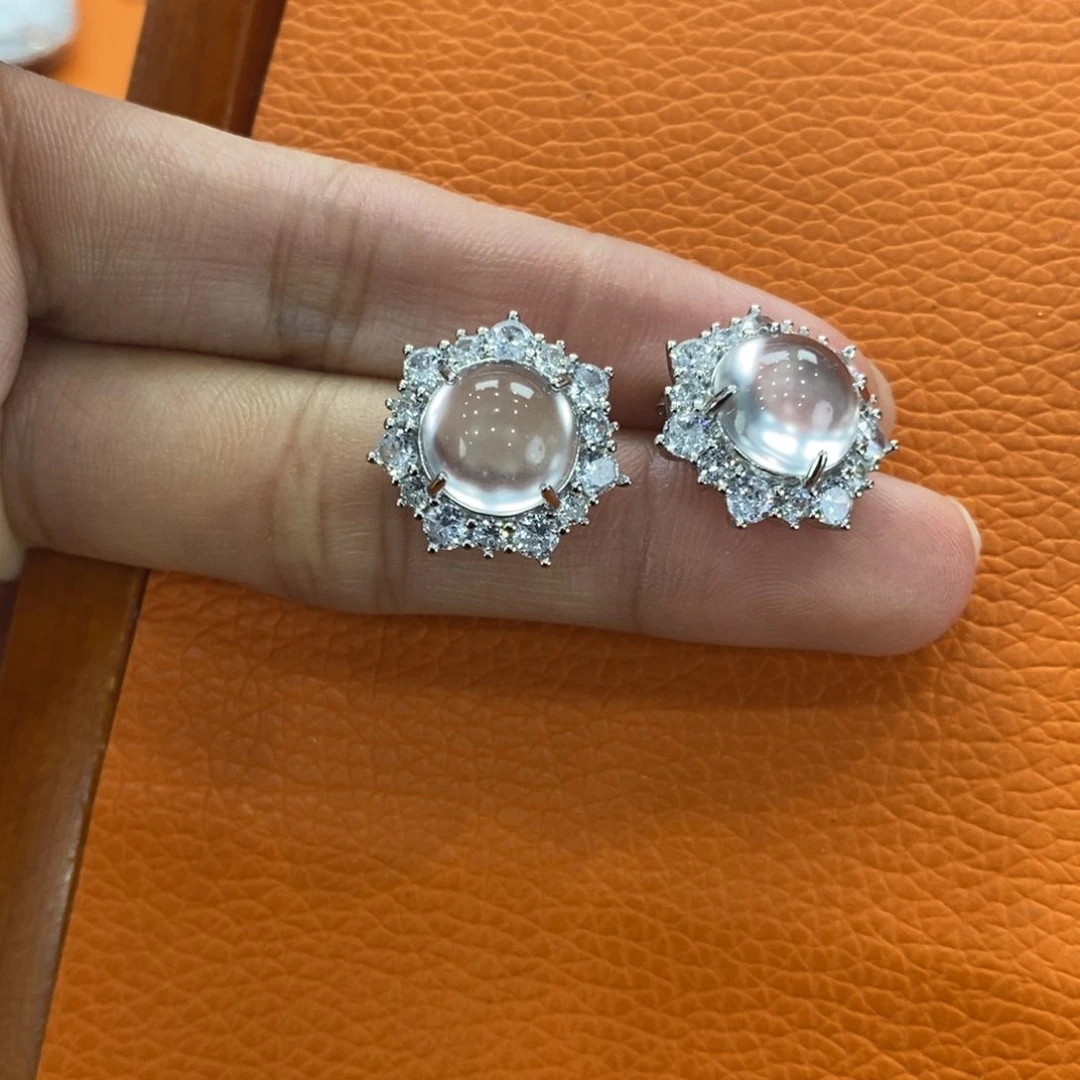 石英质玉吊坠(赠链)银S925镶嵌