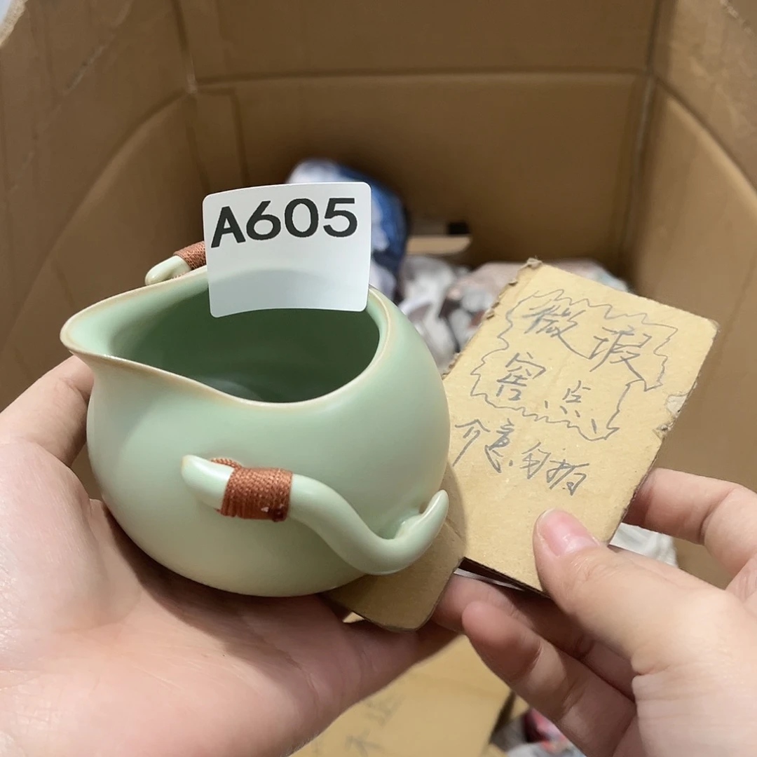 瓷片茶摆件工艺品摆件666