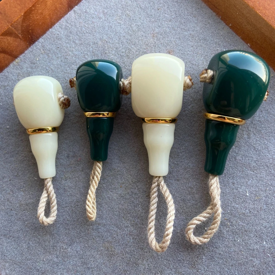 雪巴琉璃金腰带分体三通文玩配饰