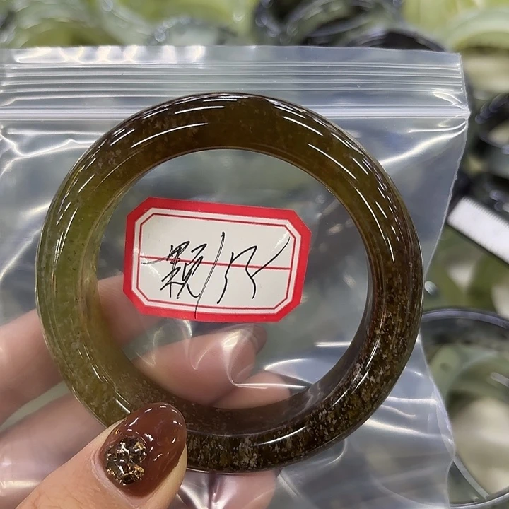 一****蛇纹石玉未镶嵌岫玉手镯