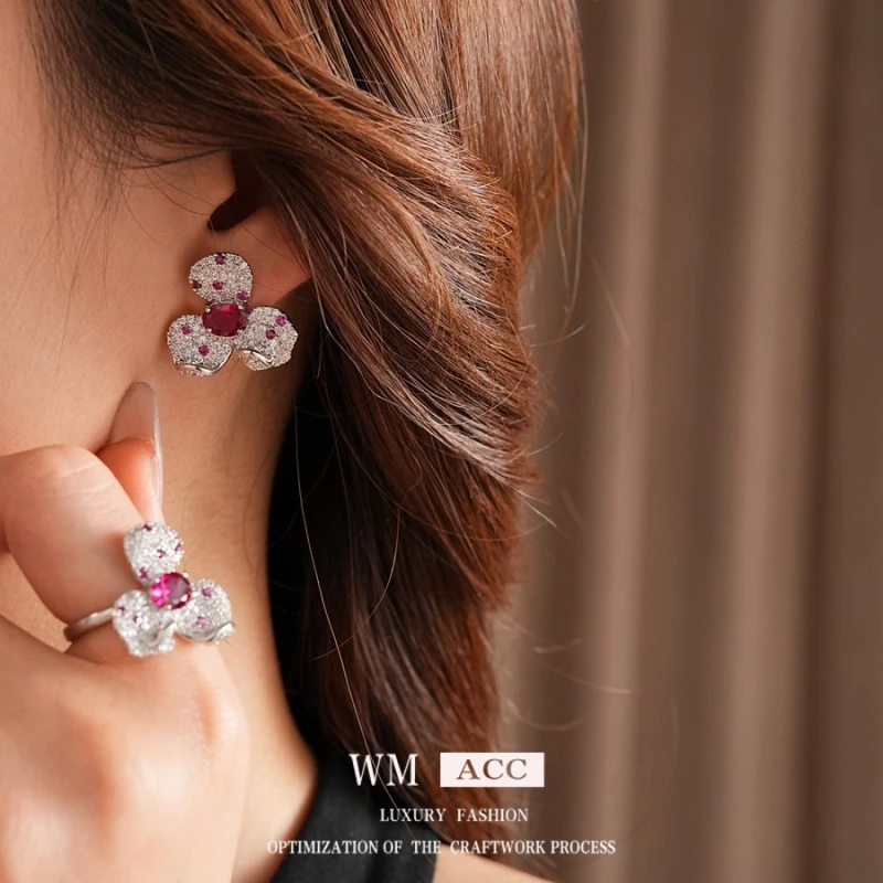 vintage中古 【鸢尾秘境】 铜  女士 耳环 ZG0431