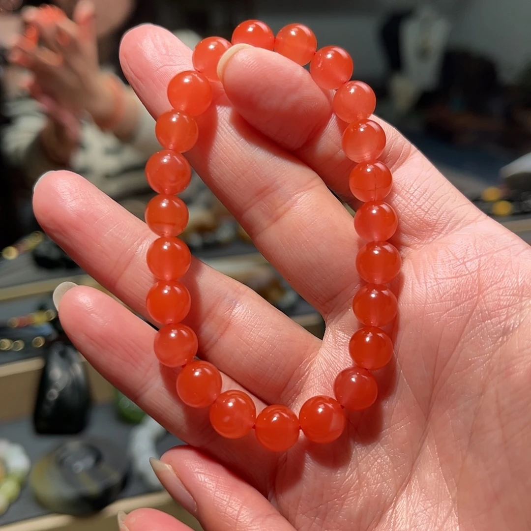 南红玛瑙手链未镶嵌