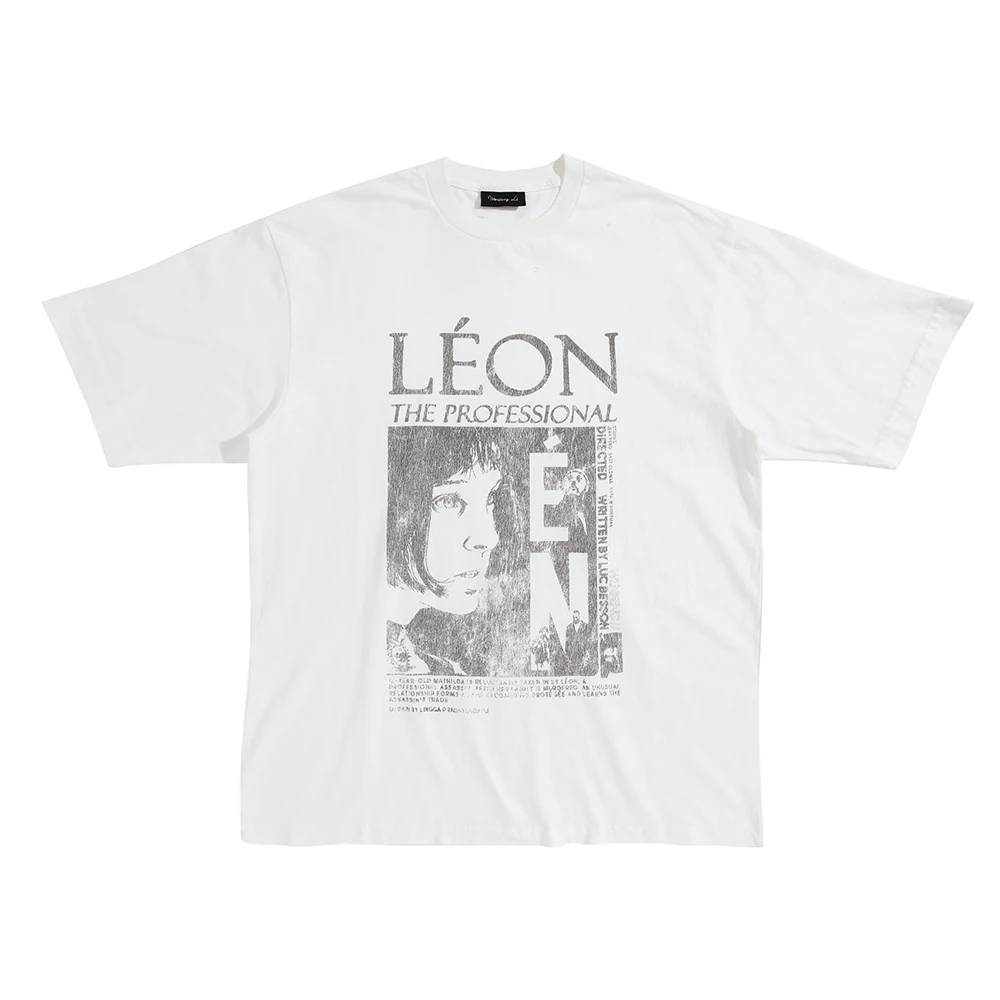 WENFENG LI 25SS 「杀手不太冷」复古印花T恤boxyfit短宽中号版型