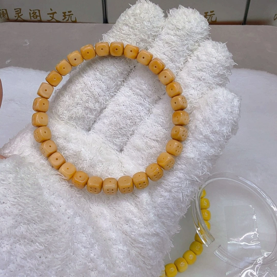 星月菩提手串21高端龙脊菩提六方雕刻767单圈