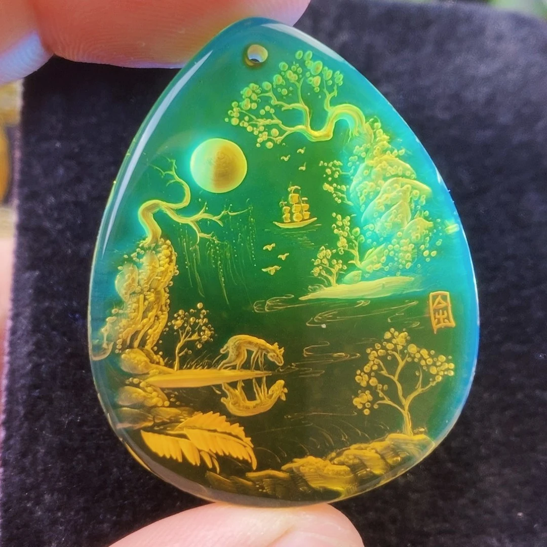 【闪购商品】蓝珀吊坠(不含链)未镶嵌