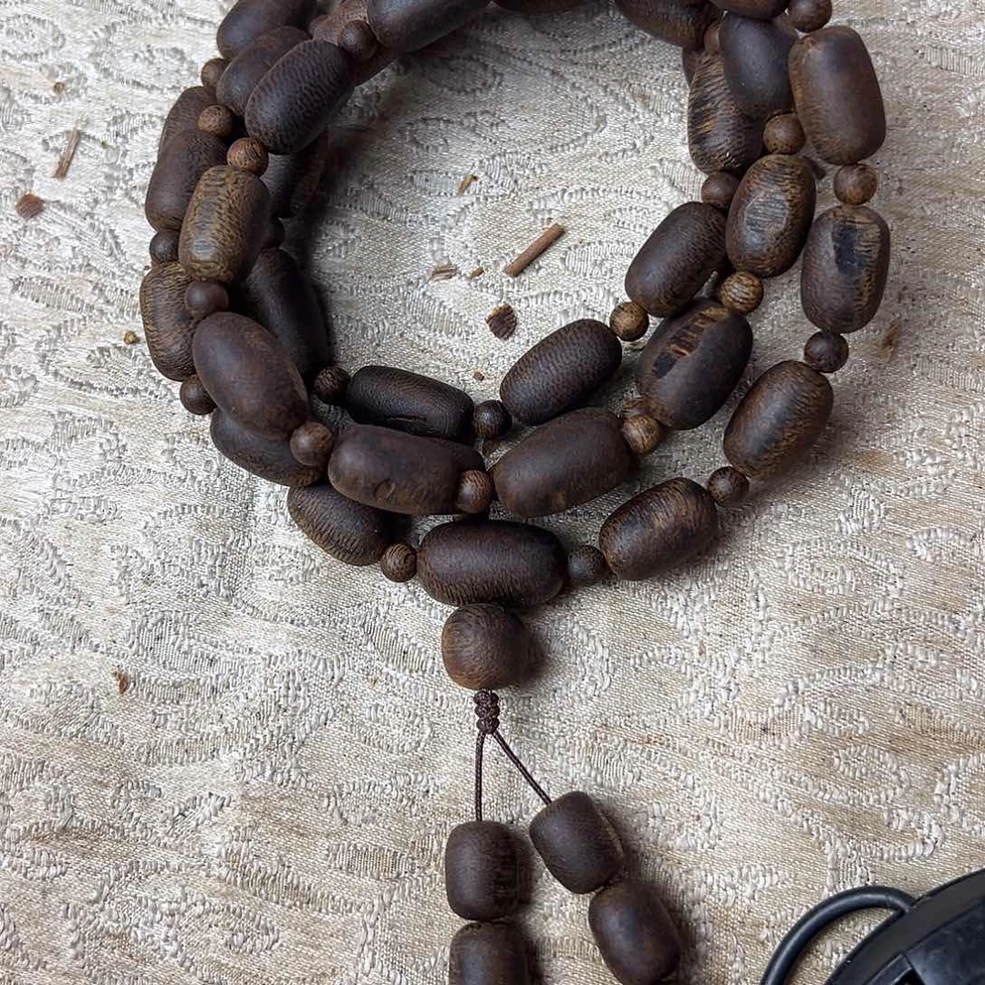 沉香手串漫*留疤沉水53克多样性发一沉香手串