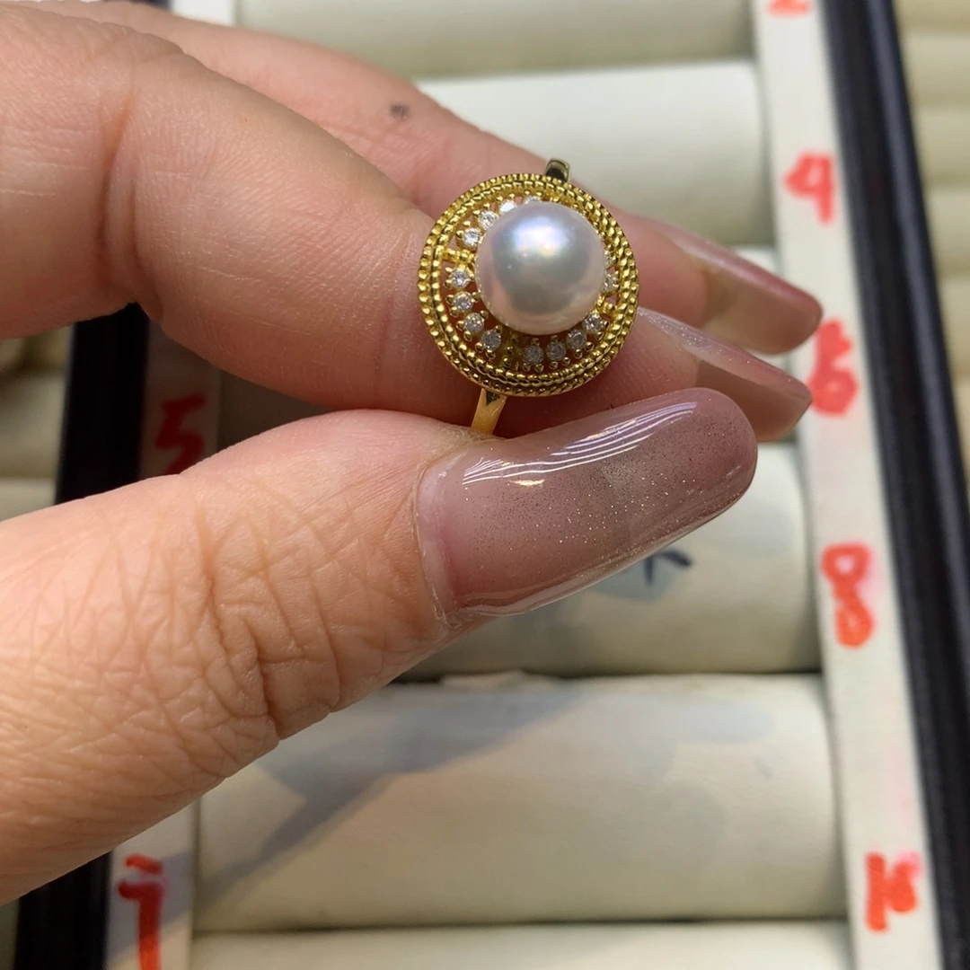 未镶嵌戒指海水珍珠